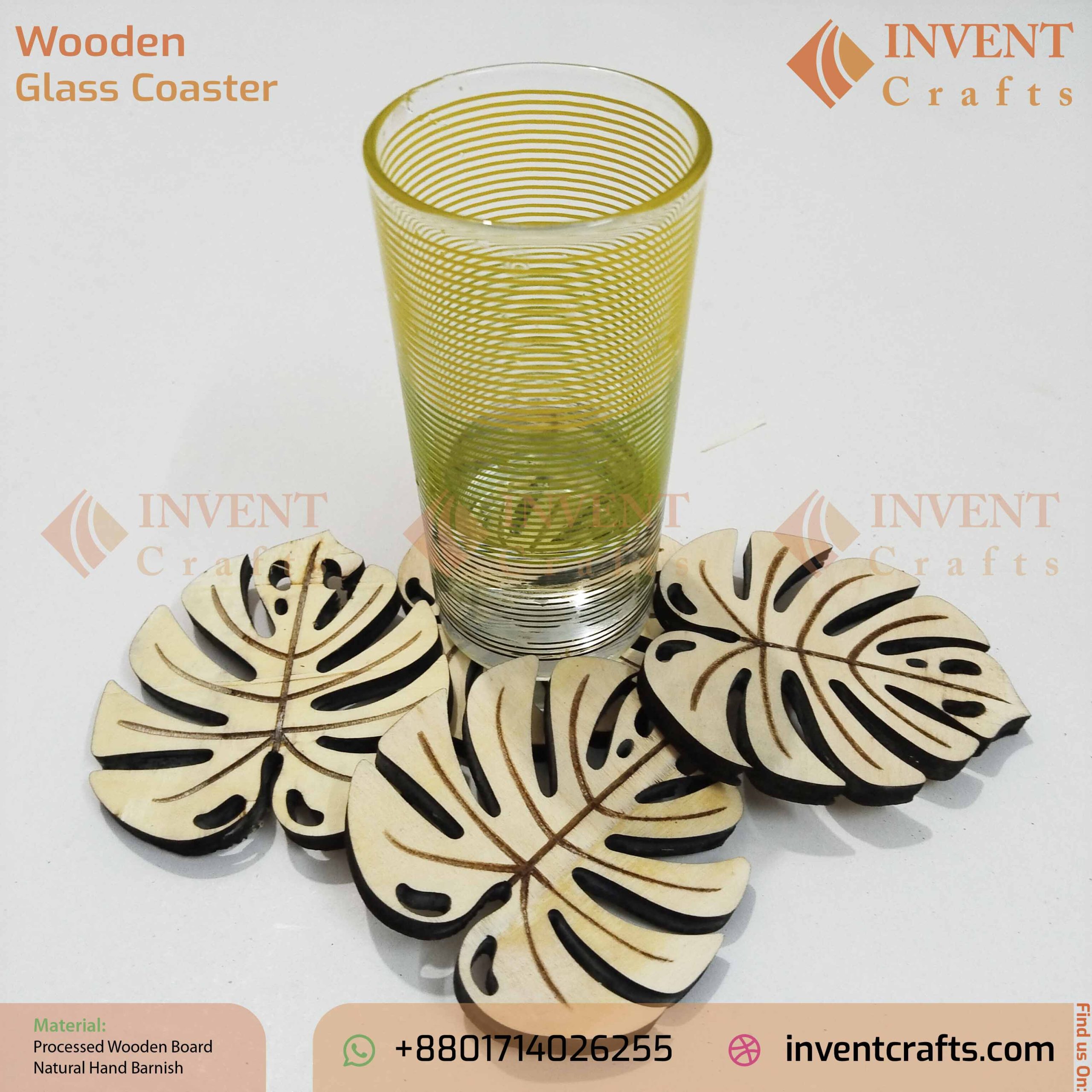 Wooden Glass Coaster 24